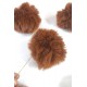Tavşan Tüyü Peluş Ponpon Çanta Ayakkabı Süsleme Tüyü Kiremit 1 Adet-PELPP-1005