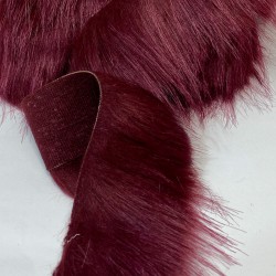 Bordo Yapay Peluş Şerit Suni Kürk-PELUS-1