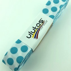 Turkuaz Büyük Puantiyeli Grogren Kurdele-PGK-100