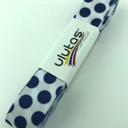 Lacivert Büyük Puantiyeli Grogren Kurdele-PGK-109 Lacivert Büyük Puantiyeli Grogren Kurdele-PGK-109