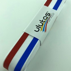 Mavi Kırmızı Çizgi Baskılı Grogren Kurdele-PGK-129