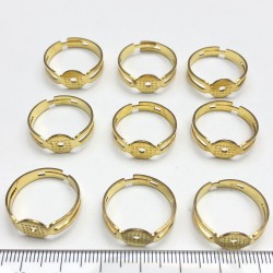 Gold Renk Yuvalı Yüzük Aparatı-PLB-1009