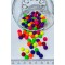 Yuvarlak Neon Renkli Plastik Boncuk 1 Paket 20 Gram-PLB-1013