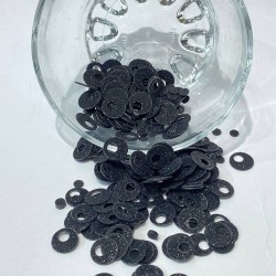 Simli Siyah Çanta Ve Patik Pulu 10 mm-PP-101