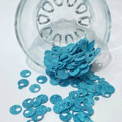 Simli Mavi Çanta Ve Patik Pulu 10 mm-PP-102