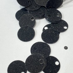 Simli Siyah Çanta Ve Patik Pulu 20 mm-PP-123