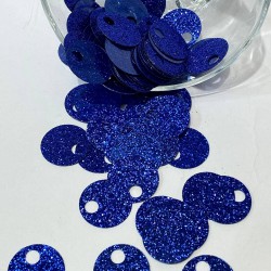 Simli Saks Mavi Çanta Ve Patik Pulu 20 mm-PP-128