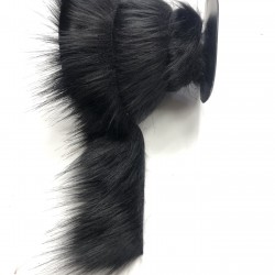 Siyah Yapay Kürk Biyeli Şerit 8 cm-PPS-1010