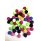 Renkli Büyük Boy Ponpon 2,5 cm 20 adet-PPS-1014