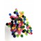 Renkli Küçük Boy Ponpon 1,5 cm 20 adet-PPS-1019