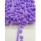 Lila Renk Şerit Ponpon 1,5cm-PPS-1020