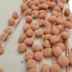 Somon Renk Şerit Ponpon 1,5cm-PPS-1021