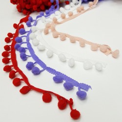 Renkli Şerit Ponpon 1,5cm-PPS-1022 Renkli Şerit Ponpon 1,5cm-PPS-1022