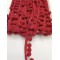 Koyu Kırmızı Şerit Ponpon 1,5cm-PPS-1025