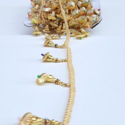 Renkli Mekik Boncuklu Saçak Şerit-PPS-1061