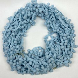 Açık Bebe Mavi Ponpon Şerit-PPS-1066 Açık Bebe Mavi Ponpon Şerit-PPS-1066