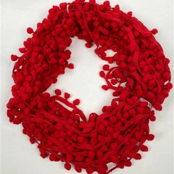Kırmızı Ponpon Şerit-PPS-1067 Kırmızı Ponpon Şerit-PPS-1067
