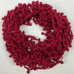 Bordo Ponpon Şerit-PPS-1070 Bordo Ponpon Şerit-PPS-1070