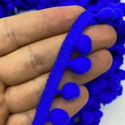 Saks Mavi Ponpon Şerit-PPS-1071 Saks Mavi Ponpon Şerit-PPS-1071