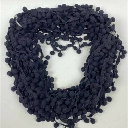 Siyah Ponpon Şerit-PPS-1073