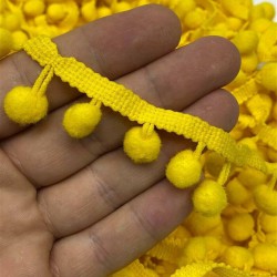 Koyu Sarı Ponpon Şerit-PPS-1075 Koyu Sarı Ponpon Şerit-PPS-1075
