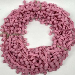 Koyu Pudra Ponpon Şerit-PPS-1077 Koyu Pudra Ponpon Şerit-PPS-1077