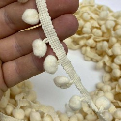 Krem Ponpon Şerit-PPS-1084 Krem Ponpon Şerit-PPS-1084