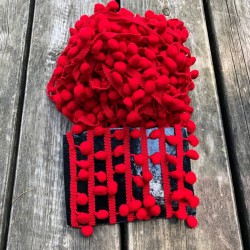Kırmızı Şerit Ponpon 5 Metre-PPS-1100 Kırmızı Şerit Ponpon 5 Metre-PPS-1100
