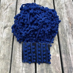 Lacivert Şerit Ponpon 5 Metre-PPS-1108 Lacivert Şerit Ponpon 5 Metre-PPS-1108