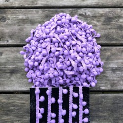 Lila Şerit Ponpon 5 Metre-PPS-1109 Lila Şerit Ponpon 5 Metre-PPS-1109