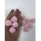 Pembe Orlon Ponpon 10 Adet-PPS-1110