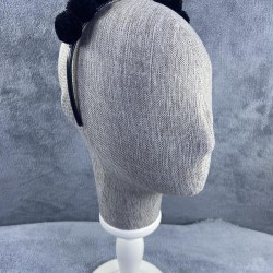 Organizasyon Parti Tacı Siyah Ponponlu Kız Çocuk Tacı-PPTAC-1011