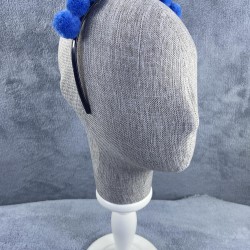 Organizasyon Parti Tacı Mavi Ponponlu Kız Çocuk Tacı-PPTAC-1014