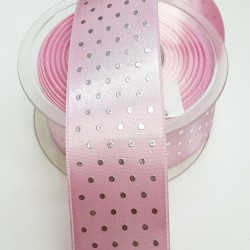 Puantiyeli Saten Kurdele 4 Cm-PSK-1001