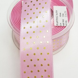 Puantiyeli Saten Kurdele 4 Cm-PSK-1004