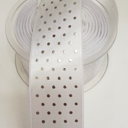 Puantiyeli Saten Kurdele 4 Cm-PSK-1006