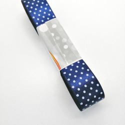 Lacivert Puantiyeli Saten Kurdele 2,5 cm 1 Metre-PUKR-100 Lacivert Puantiyeli Saten Kurdele 2,5 cm 1 Metre-PUKR-100