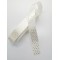 Beyaz Gold Puantiyeli Saten Kurdele 2,5 cm 1 Metre-PUKR-106