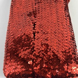 Kırmızı Glitterexa Komple Pullu Likralı Şerit 9 Cm &ndash; Esnek Payetli Sahne ve Kost&uuml;m Şeridi 1 Metre-PULLULIKRALI-2