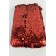 Kırmızı Glitterexa Komple Pullu Likralı Şerit 9 Cm &ndash; Esnek Payetli Sahne ve Kost&uuml;m Şeridi 1 Metre-PULLULIKRALI-2