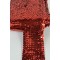 Kırmızı Glitterexa Komple Pullu Likralı Şerit 9 Cm &ndash; Esnek Payetli Sahne ve Kost&uuml;m Şeridi 1 Metre-PULLULIKRALI-2
