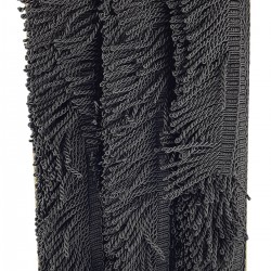 Siyah Burgulu Bulyon Saçak Püskül Şerit-PUSKUL-1001