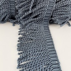 Mavi Burgulu Bulyon Saçak Püskül Şerit-PUSKUL-1005