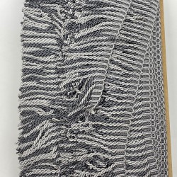 Koyu Açık Gri Burgulu Bulyon Saçak Püskül Şerit-PUSKUL-1008