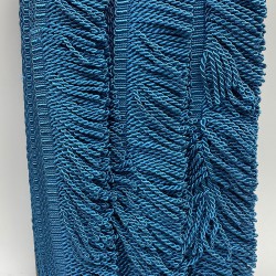 Turkuaz Burgulu Bulyon Saçak Püskül Şerit-PUSKUL-1013