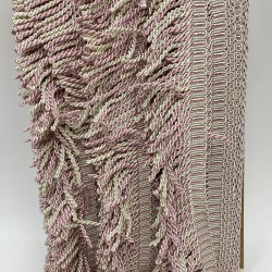 Pudra Krem Burgulu Bulyon Saçak Püskül Şerit-PUSKUL-1014