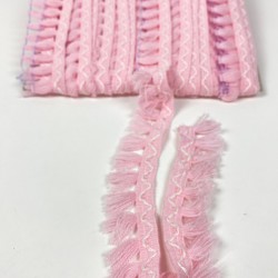 Pembe Pamuk Püskül Saçak Şerit-PUSKUL-1023 Pembe Pamuk Püskül Saçak Şerit-PUSKUL-1023