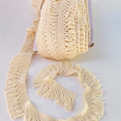 Krem Pamuk Püskül Saçak Şerit-PUSKUL-1024 Krem Pamuk Püskül Saçak Şerit-PUSKUL-1024