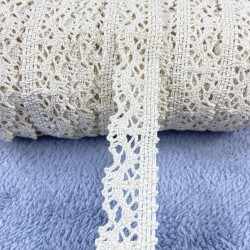 Krem İnci Kopanaki Koton Dantel Kenar Süsleme Dekoratif Şerit-PUSKUL-1031 Krem İnci Kopanaki Koton Dantel Kenar Süsleme Dekoratif Şerit-PUSKUL-1031