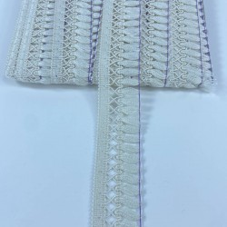 Krem Çapraz Desenli Yüksek Kalite Saçak Şerit Püskül-PUSKUL-1045 Krem Çapraz Desenli Yüksek Kalite Saçak Şerit Püskül-PUSKUL-1045